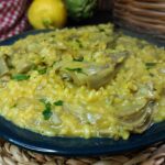 Risotto ai carciofi con limone e zafferano