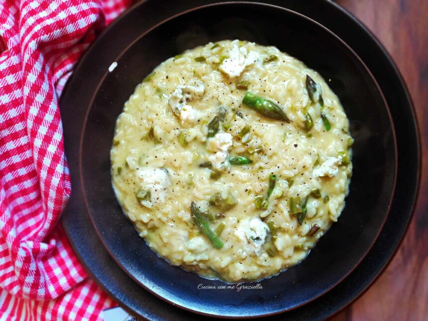 Risotto asparagi e gorgonzola