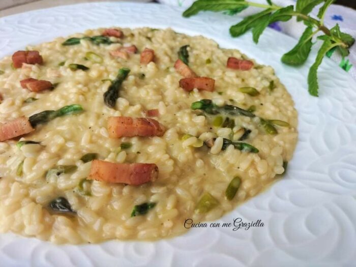 risotto asparagi e pancetta