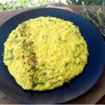 Risotto con asparagi, robiola e zafferano