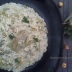 Risotto con carciofi e nocciole