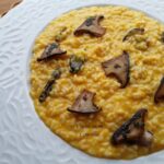 Risotto con zucca e funghi cardoncelli