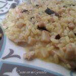 Risotto funghi zafferano e noci
