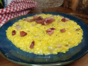 Risotto zafferano e speck