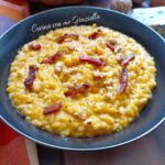 Risotto zucca gorgonzola e speck