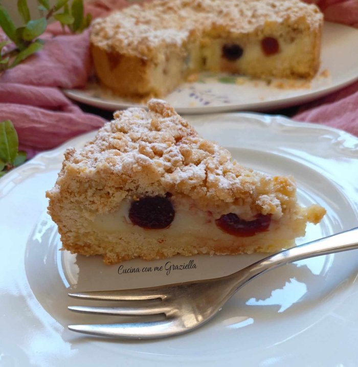 Sbriciolata crema e amarena