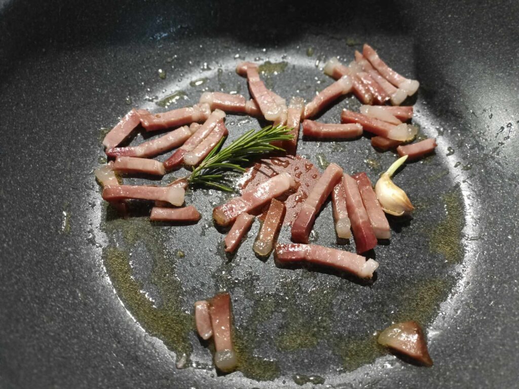 speck in padella