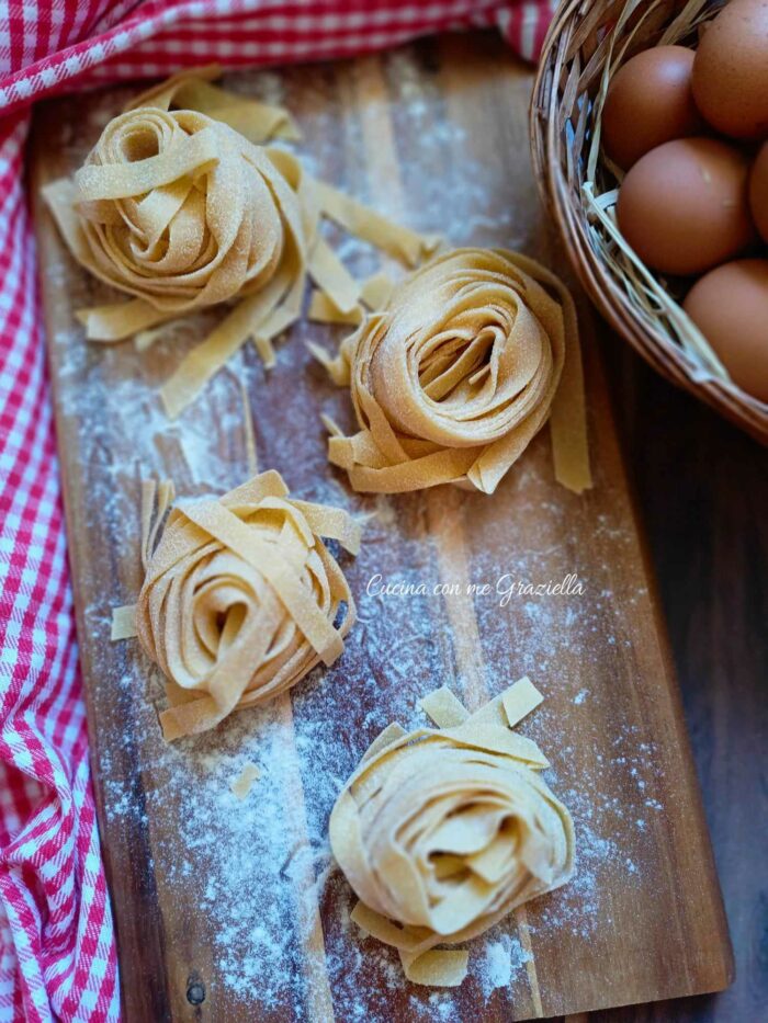 Tagliatelle fatte in casa