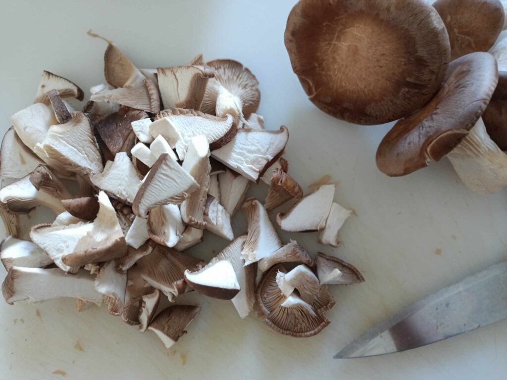 funghi affettati