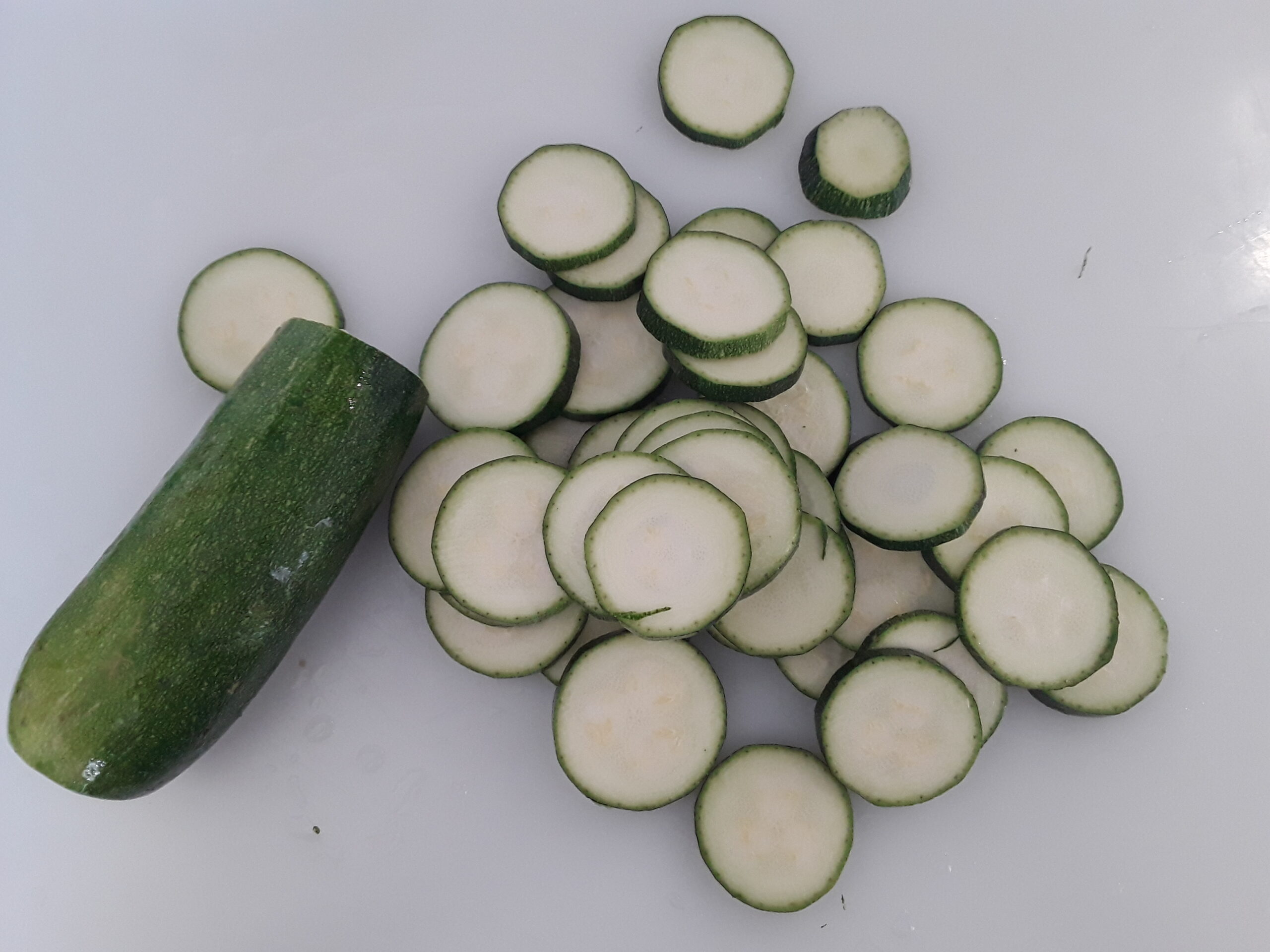 Taglio zucchine a rondelle