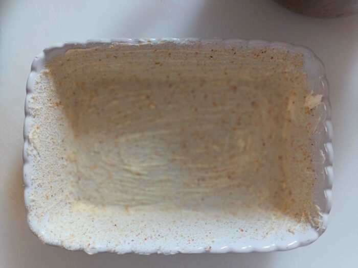 Pirofila burro e pangrattato
