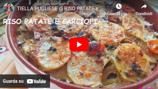 Tiella riso carciofi YouTube