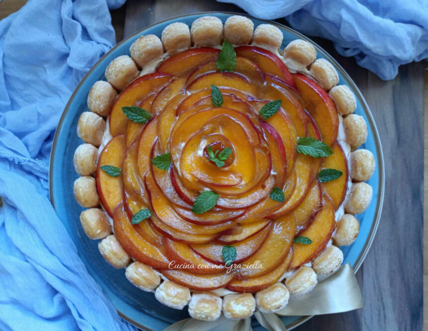 Torta Tiramisù alle Pesche