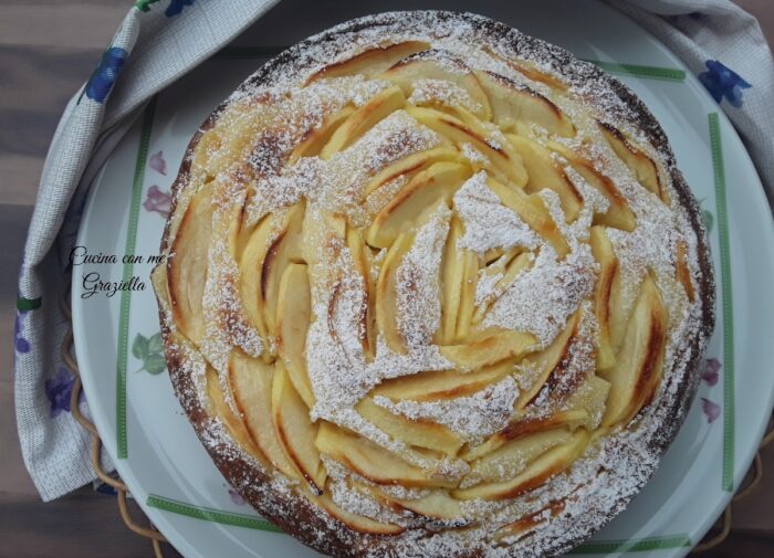 torta di mele e crema