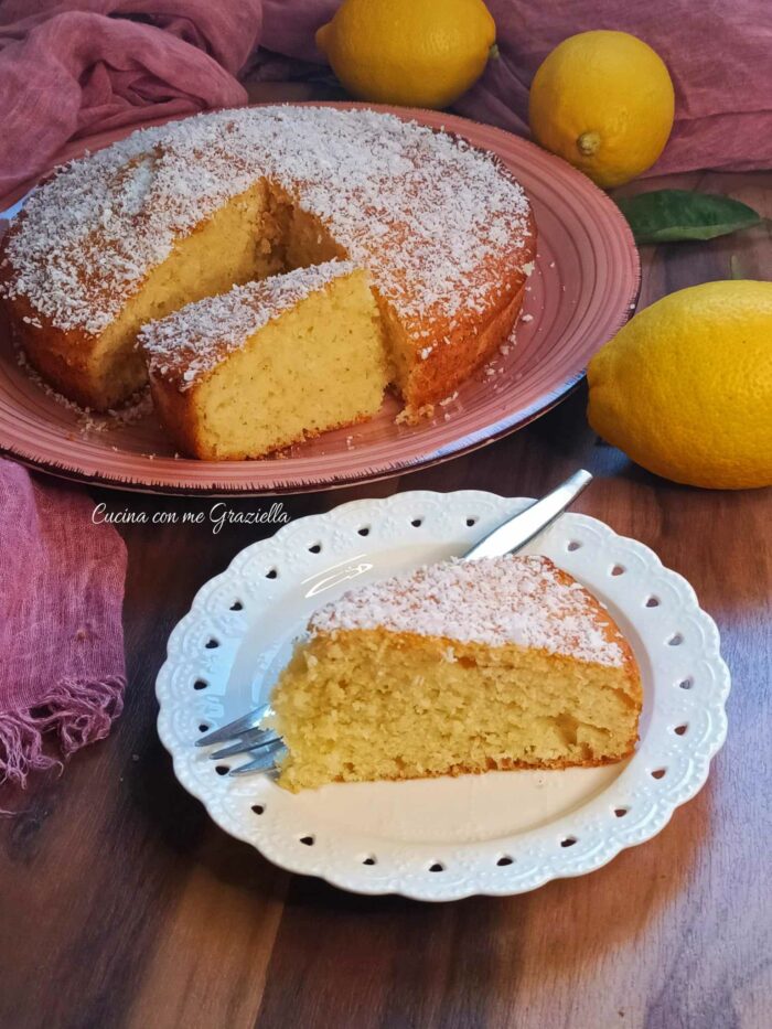Torta cocco e limone Torta cocco e limone
