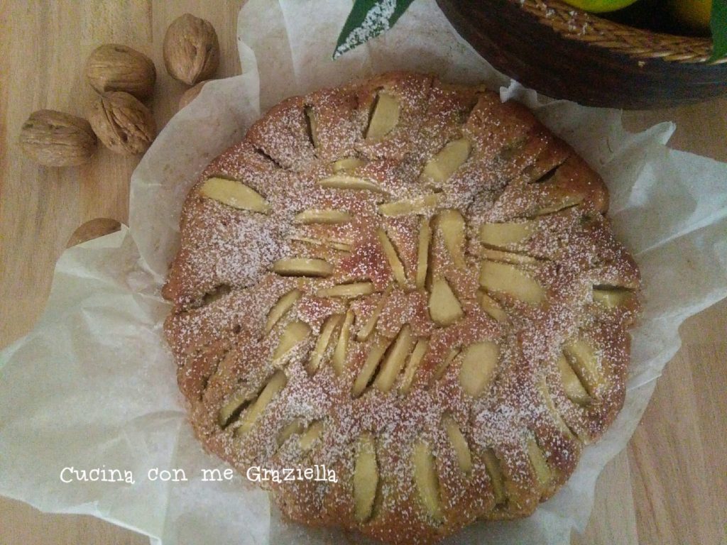 Torta mele e noci