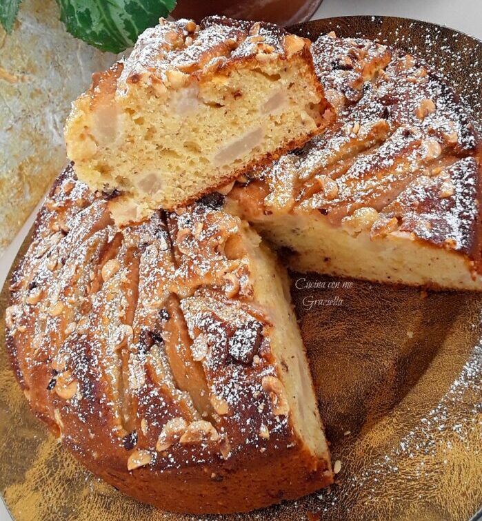 Torta pere e nocciole