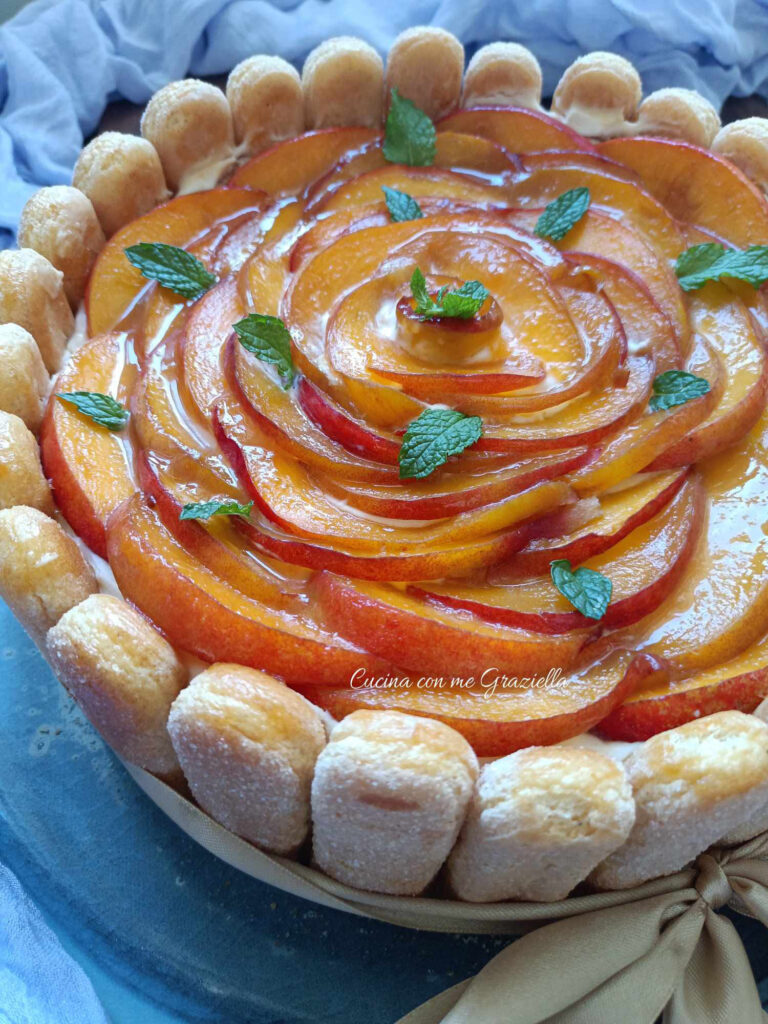 Torta tiramisù alle pesche 2