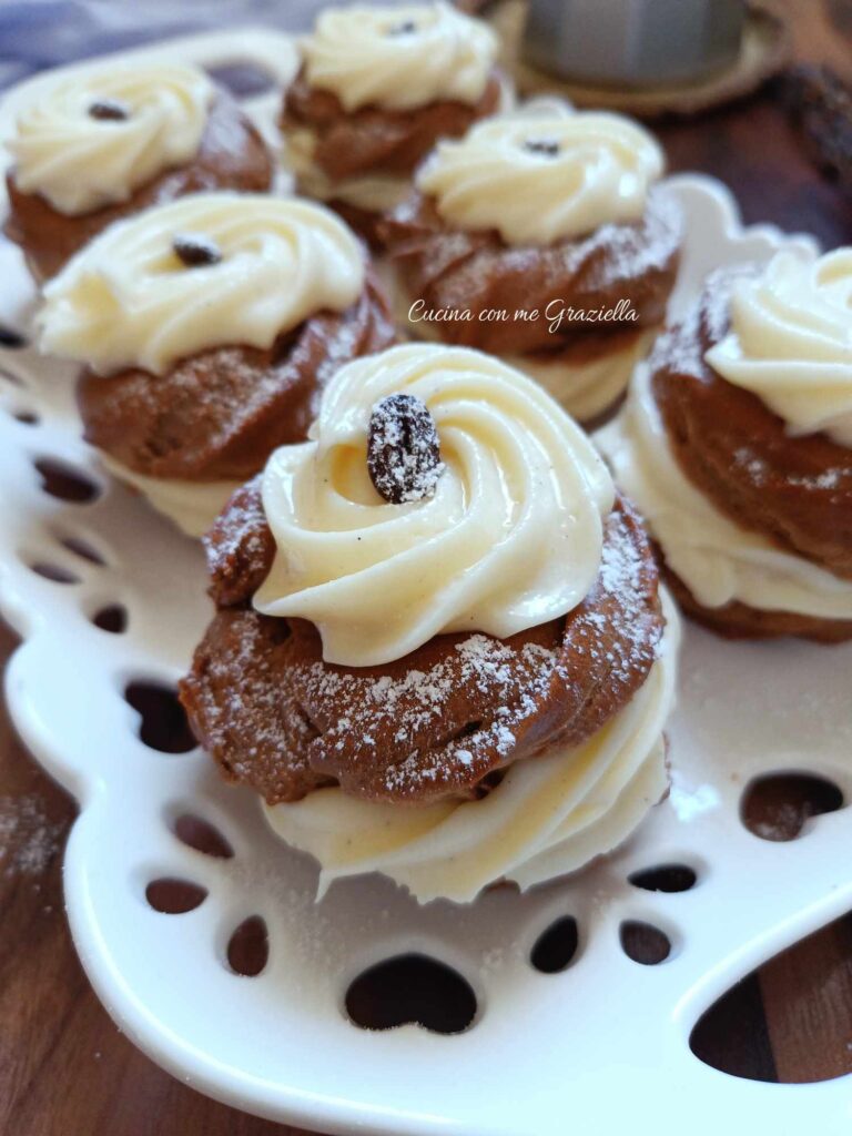 Zeppole al caffè con crema al mascarpone
