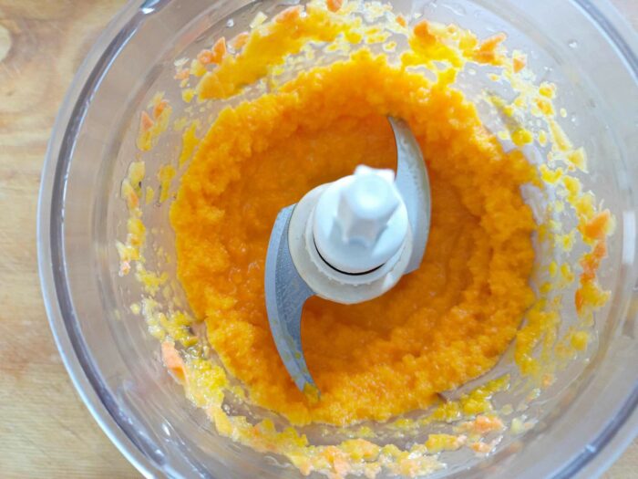 Zucca frullata con l'olio