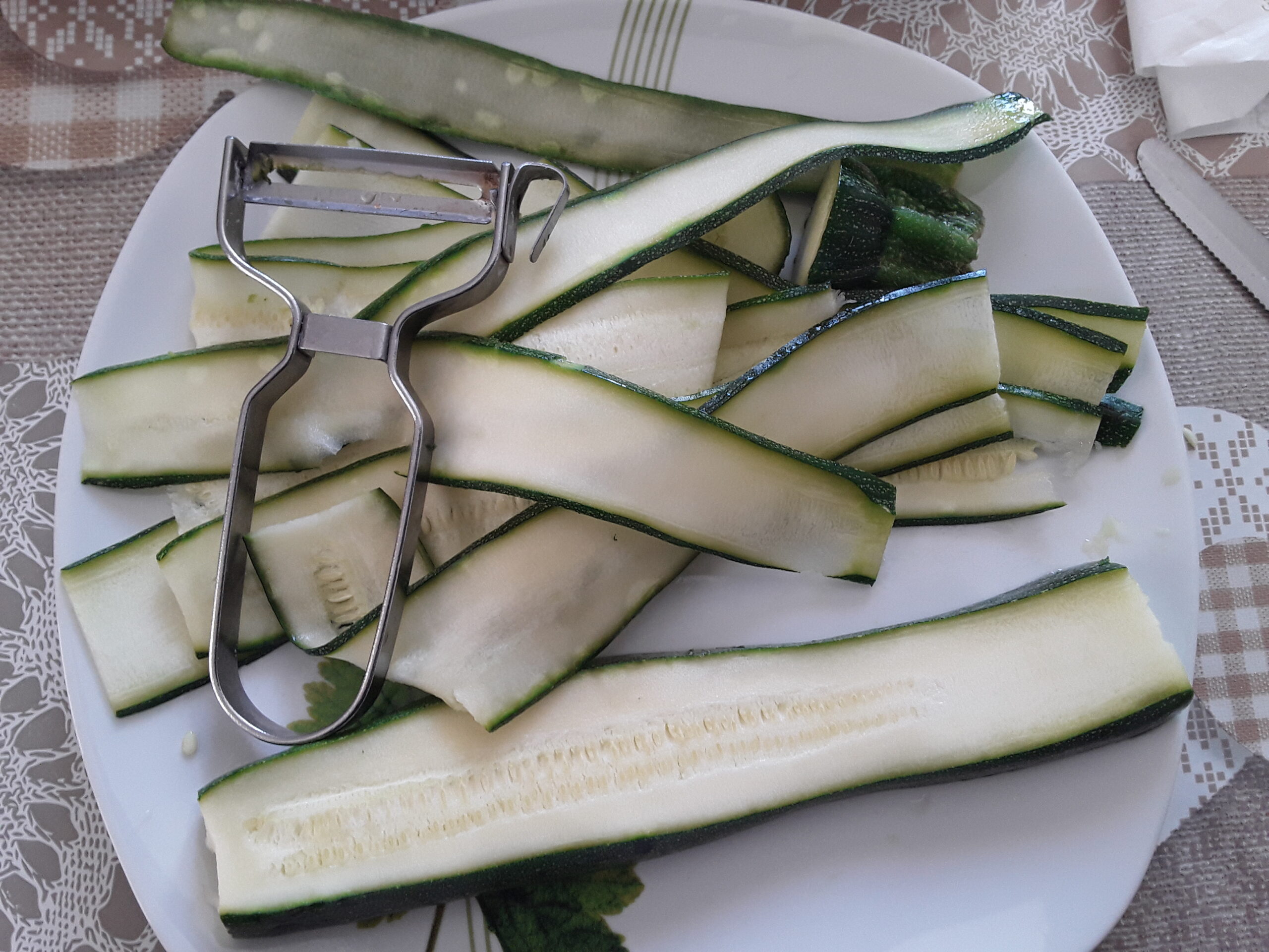 Zucchine tagliate