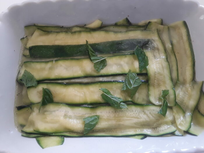 marinatura zucchine teglia 