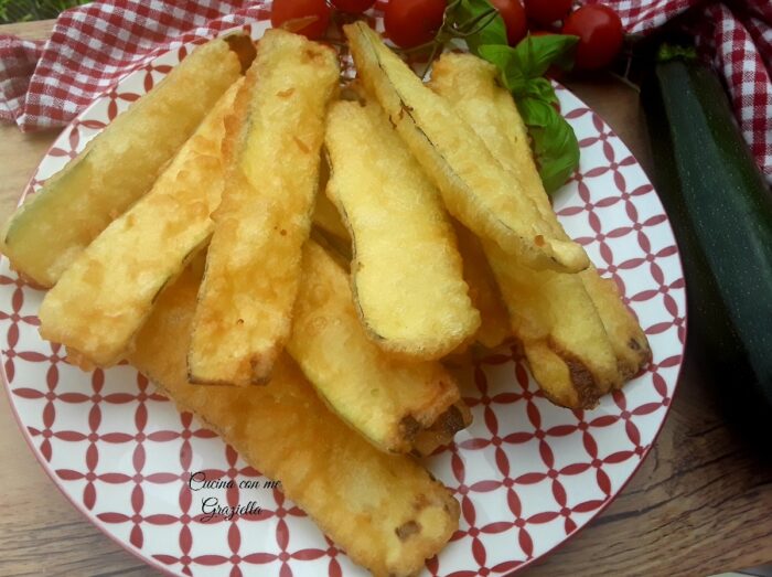 Zucchine fritte in pastella