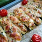 Zucchine ripiene di prosciutto e mozzarella
