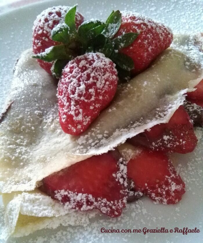 crepes nutella e fragole