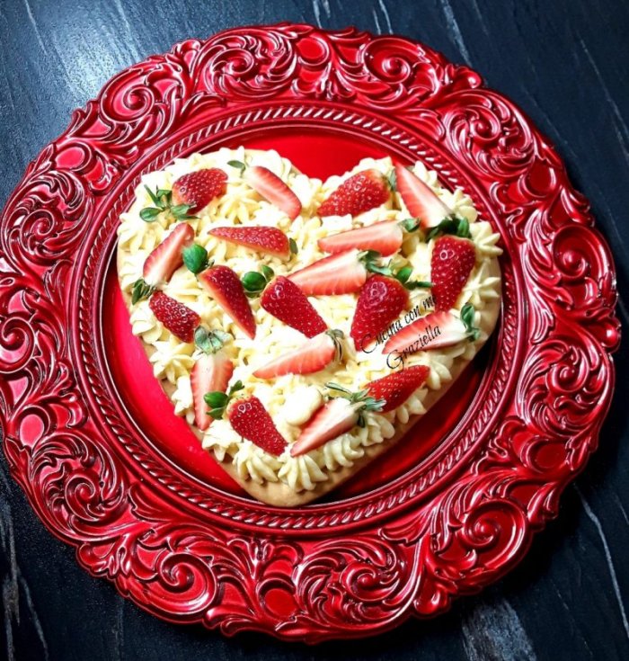 crostata crema e fragole
