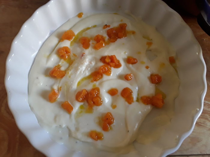 besciamella e zucca in teglia