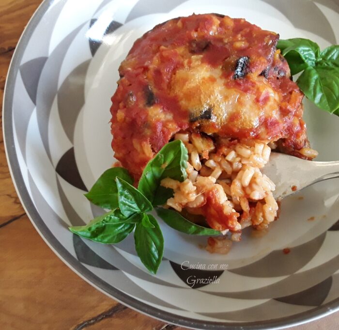 Melanzane ripiene di riso