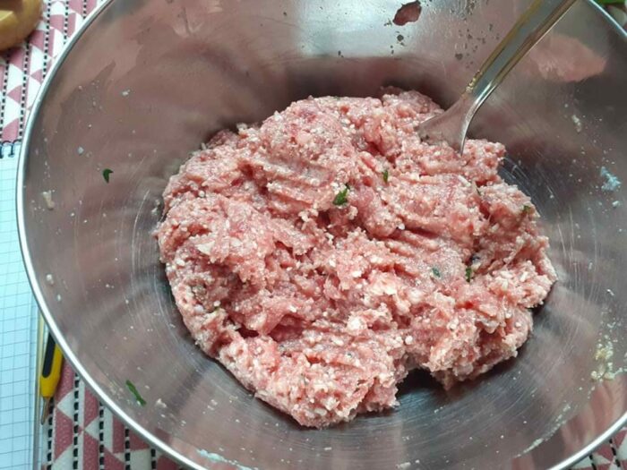 Composto polpette di carne
