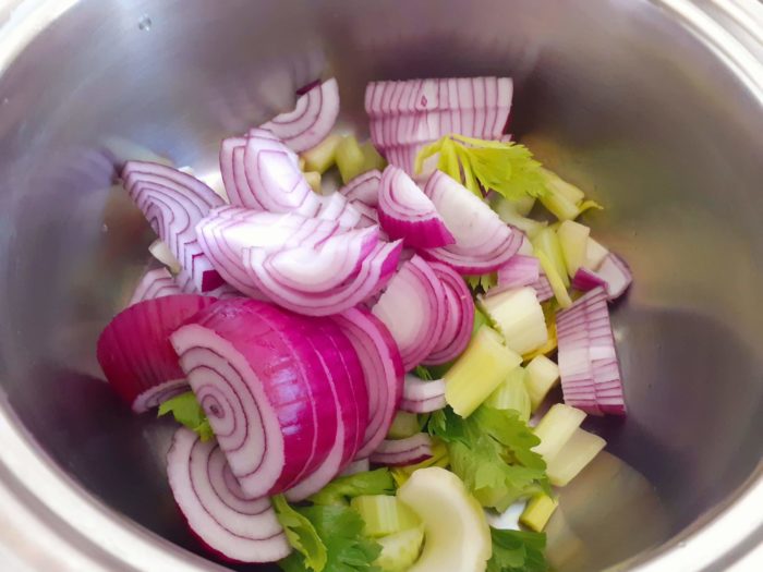 cipolle e sedano