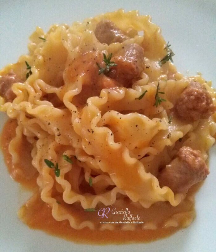 Pasta salsiccia e zucca