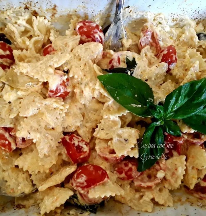 pasta feta e pomodorini
