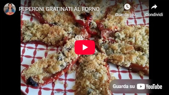 peperoni gratinati al forno