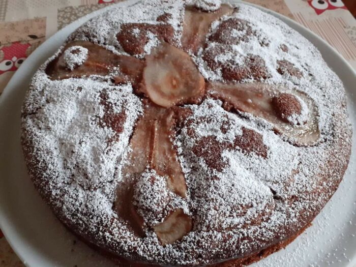 Torta pere e cioccolato