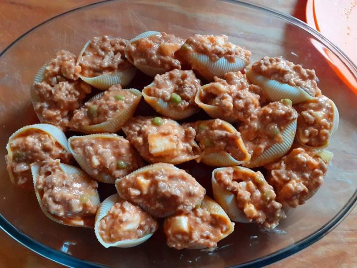 conchiglioni ripieni crudi