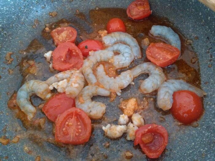 mazzancolle con sugo