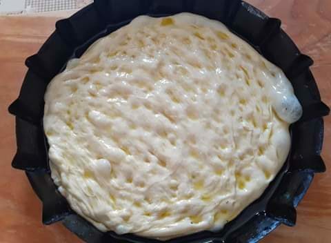 impasto focaccia in teglia