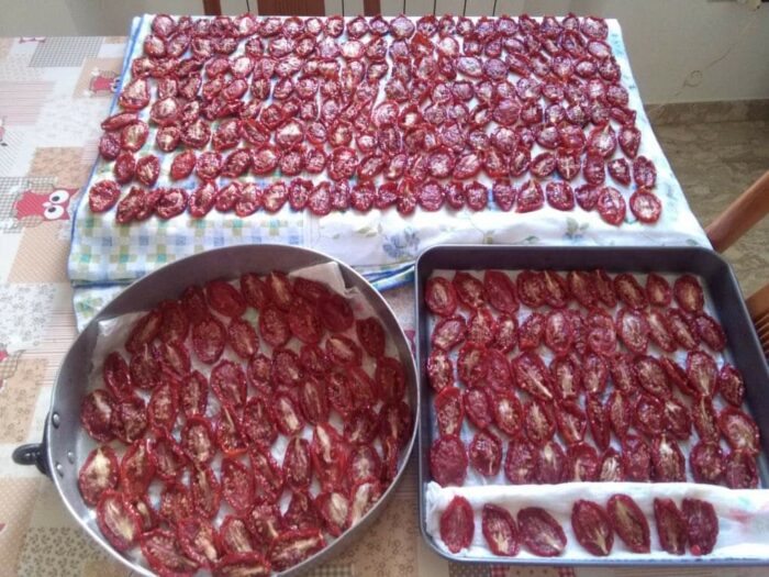 asciugatura pomodori secchi