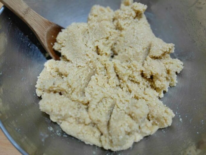 Impasto dolci di mandorle 