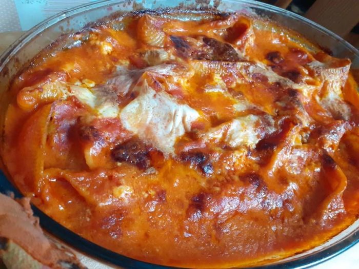 Conchiglioni ripieni di carne