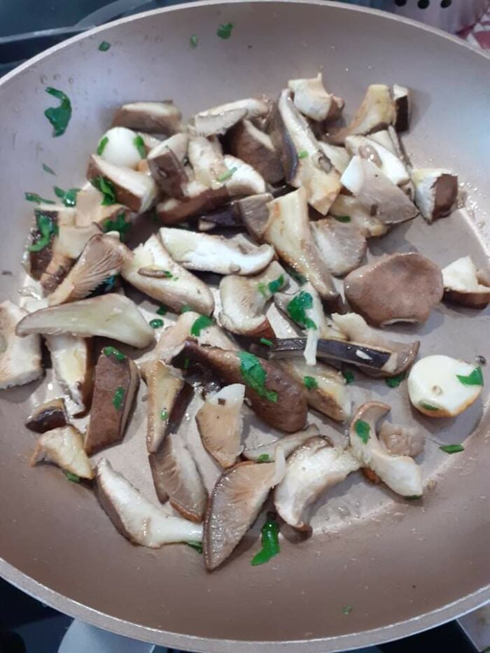 funghi e soffritto