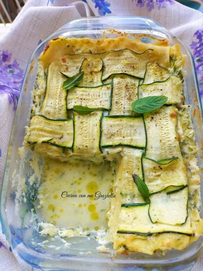 lasagne con zucchine e stracchino 