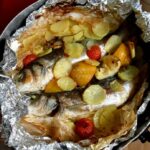 spigola al cartoccio con patate