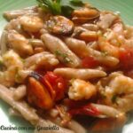 strozzapreti cozze e gamberi