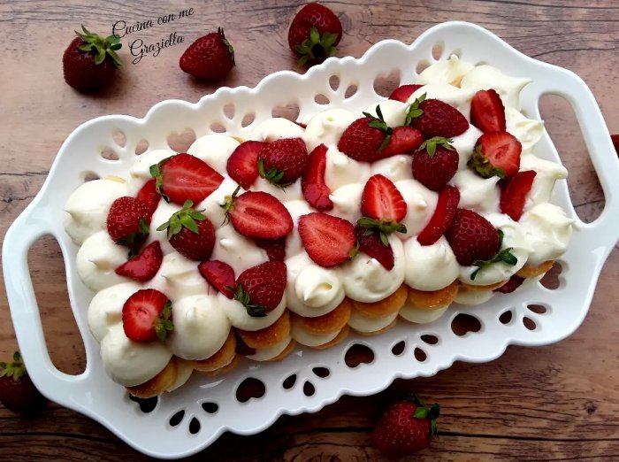 tiramisù alle fragole