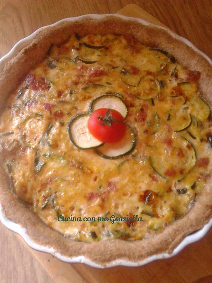 Torta di salame e zucchine